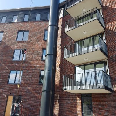 overzicht van de vent stack